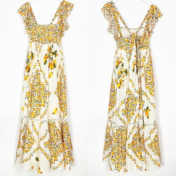 NWT Farm Rio Cashew Cross Back Dress L - Picture 2 of 10